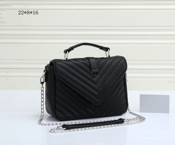 

designer quilted messenger bag genuine leather thread handbag purse envelope style soft crossbody bags fashion letter golden chain flap hand