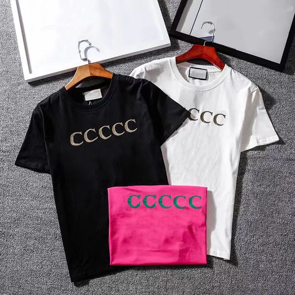 

2022 tee men's women's streetwear designer t-shirt spring summer sleeves vacation couple hip hop short sleeve casual letters print, White;black