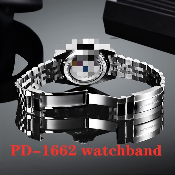 

metal stainless steel band for pagani design watch bracelet rubber 20mm watch strap s for silica gel 220624, Black;brown
