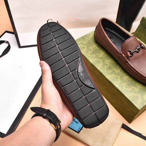 

19ss luxury mens driving loafers shoes 2022 new moccasins shoes designer casual leather men loafer shoe slip on footwear mocasines para homb, Black