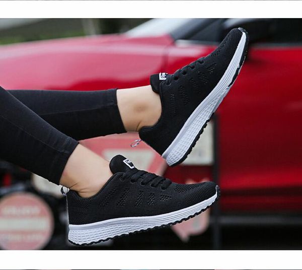 

shoes sneaker women flat shoe breathable walking buttom casual sneaker lace