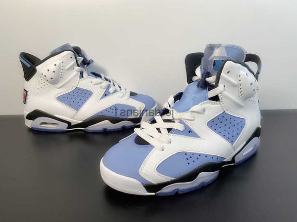 

shoes basketball jumpman 6s unc white colorway university blue/white-college navy-black outdoor sneakers sports