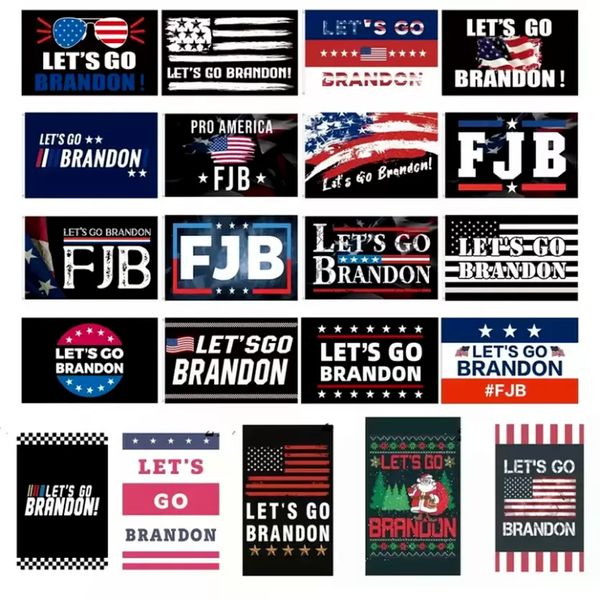 Bandiere DHL 3x5 Ft 90 * 150 cm Lets Go Brandon Save America Again Bandiera Trump per le elezioni presidenziali del 2024 Design americano personalizzato