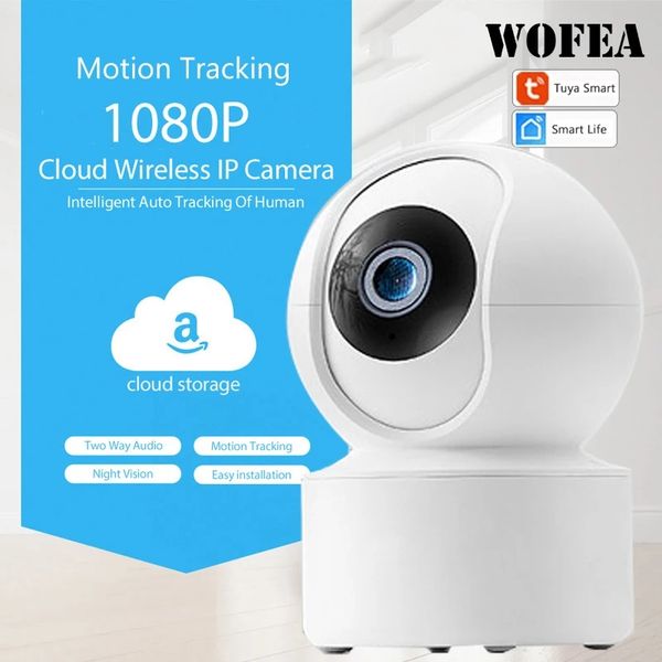 1080P 2MP WIFI IP Kamera Drahtlose Überwachung HD AI CCTV Kamera Auto Track Alarm Aare/Cordon P2P Nacht vision tuyasmart