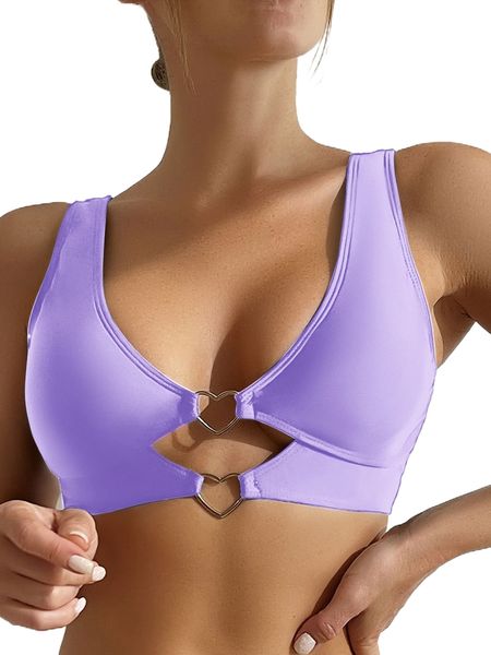 

heart ring linked bikini y7b8#, White;black