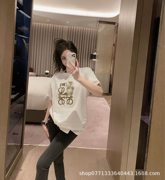 

women's t-shirt designer 22ss t-shirt, new technology, three-dimensional toothbrush embroidery, black and white, fashion trend, comfort