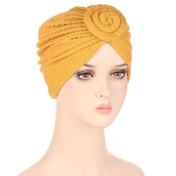 2022 damen Turban Motorhaube Soild Farbe Baumwolle Top Knoten Inneren Hijab Kappe Afrikanische Twist Headwear Frauen Kopf Wraps Indien Schal hut