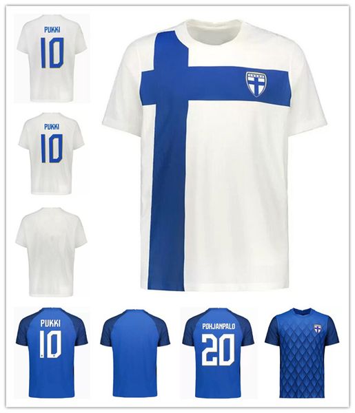 

2022 finland national team soccer jerseys european cup pukki skrabb raitala jensen suomi 2021 kamara lod arajuuri home white men football sh, Black;yellow