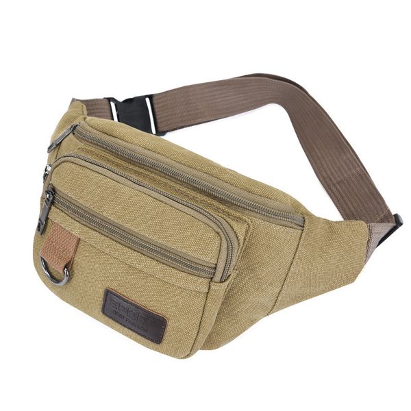

2022 new design fanny pack outdoor mans waist bags temperament canvas traveling fashion wallets