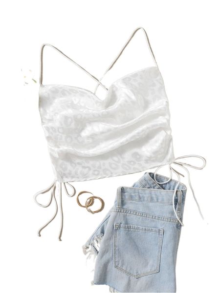 

plus jacquard draped collar criss-cross tie backless halter g4gp#, Black