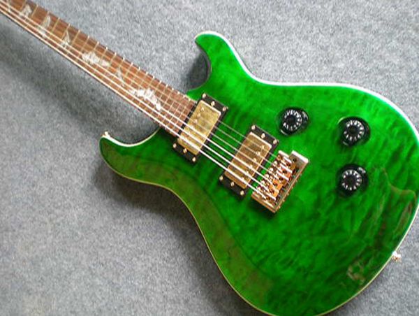 

pr electric guitar mahogany quilted maple gold hardware ,can customize