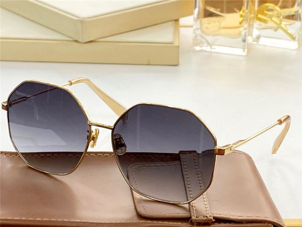 

sunglasses for men women summer 40715 style sunshade anti-ultraviolet retro plate hexagon metal frame random box, White;black