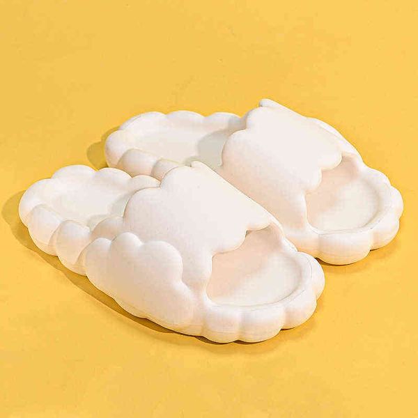 

2022 women man slippers sandals anti-slip platform slides home eva female lovers beach shoes non-slip clouds slippers t220728, Black