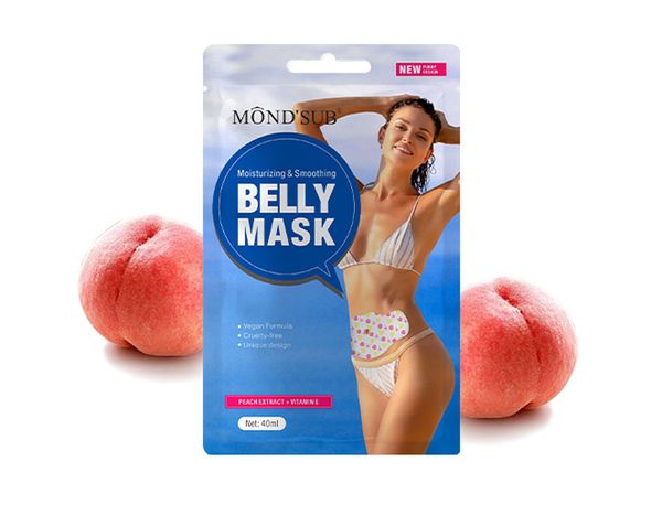 Cruelty-free Vegan Formula Peach Female Body Rassodante Foglio Pancia Cura Idratante Levigante Maschera Pancia Vitamina E