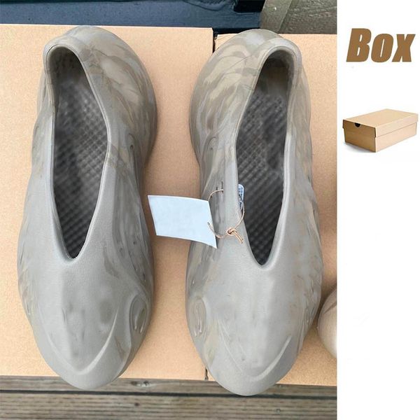 

designer mens women kid foam runner slides slipper enflame orange pure cream clay desert sand mineral eva beach shoes gery, Black
