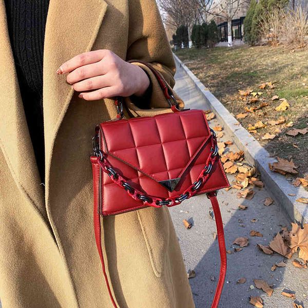 

handbags bag female 2022 new messenger bag handbag trend chain solid color sling one shoulder backpack