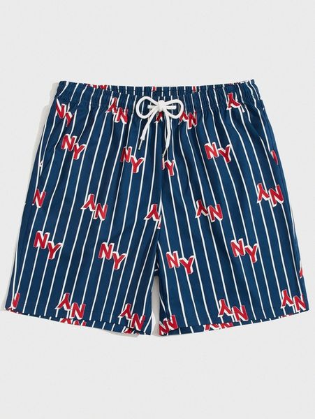 

romwe guys striped letter graphic shorts s4kf#, White;black