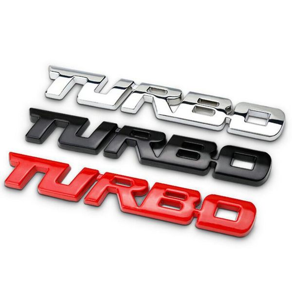 

turbo metal car sticker badge adhesive auto decal tailgate emblem car body trim sticker 3d decal badge accessories interior