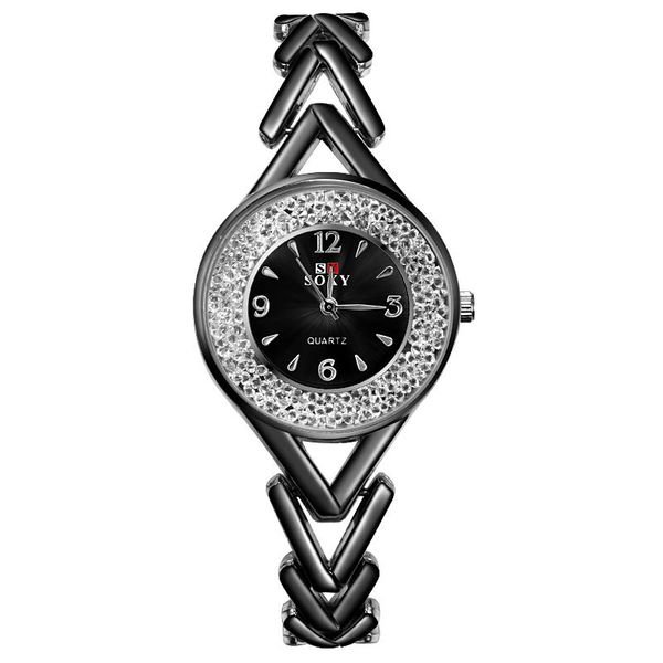 

wristwatches relogio feminino brand soxy fashion womens ladies simple watches analog quartz wrist watch clock saat designed for womenwri, Slivery;brown