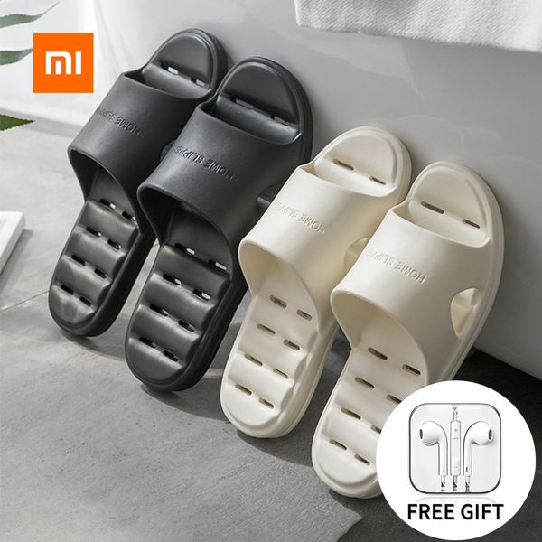 

xiaomi youpin slippers lightweight comfortable bathroom slip slipper mijia shoes for male female slippers 6colors size 36-43, Black