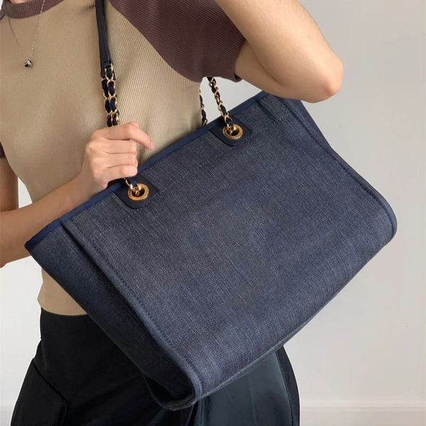 

7a r bags canvas beach bag chain bag handbag bucket 67001 one shoulder messenger underarm fashion classic tote women's genuine leather