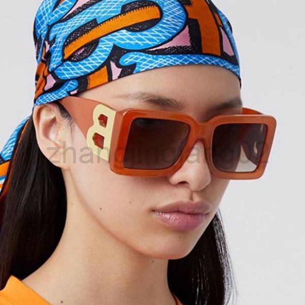 

designer b letter millionaires sunglasses cycle luxurious fashion woman mens frame square female big face thin glasses, White;black