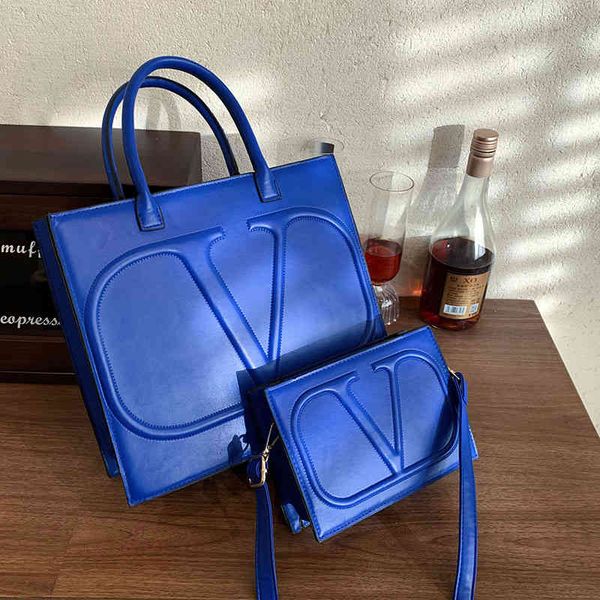 

2022 new women's bag hand two piece cover mother large sling shoulder bag messenger s handbags design deals