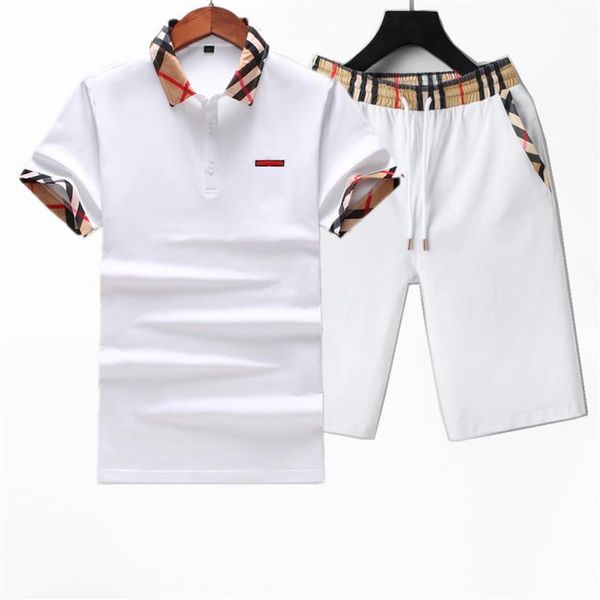 

2022 men's tracksuits summer tide brand ins set with short-sleeved t-shirt shorts handsome two-piece high-grade casual sports suit for, Gray