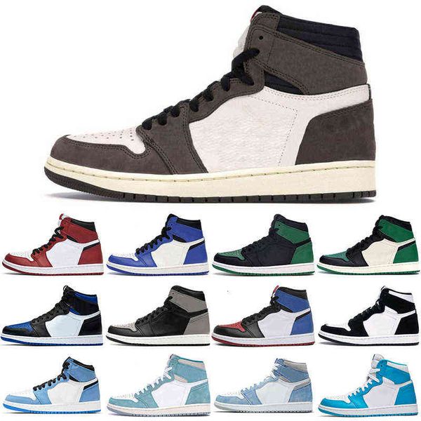 

1s mens basketball shoes sneakers bred toe mocha shadow university blue chicago game royal twist pine green dark men women trainers