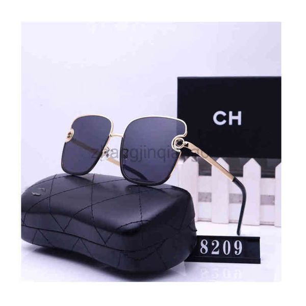

designer channel sunglass luxurious fashion brands woman men vintage baseball sport shield rimless square summer glasses, White;black