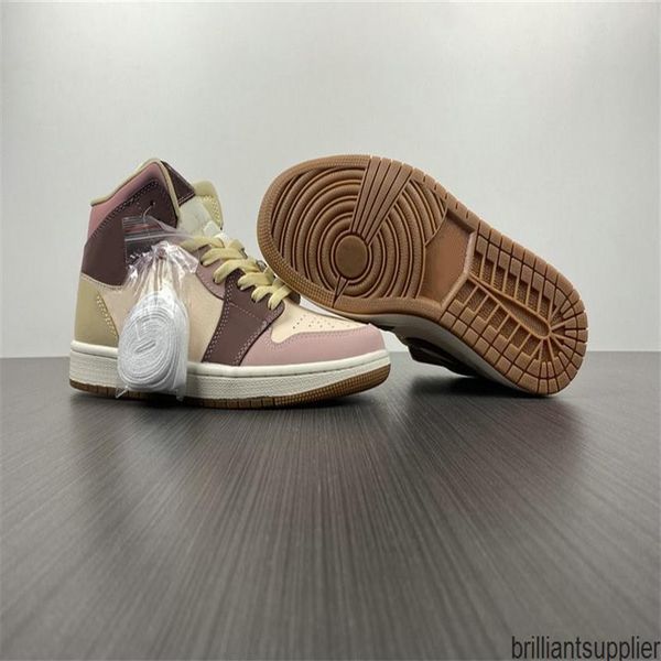 

special edition 1 mid brown tan basketball designer shoes barely orange dark pony fashion sport zapatos sneakers good quality ship296z, Black