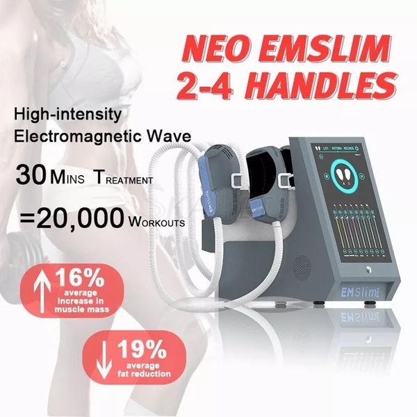 HIEMT EMSlim Neo Body che dimagrisce onda elettromagnetica focalizzata ad alta energia con stimolatore muscolare elettrico RF Slim rimozione del grasso costruire macchina muscolare in vendita