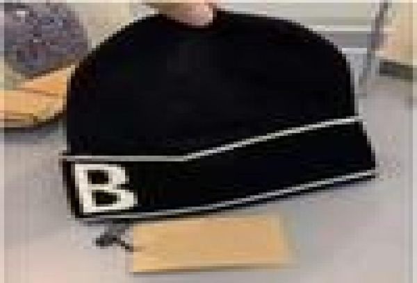 

5 color designer brand classic letter knitted beanie caps for men women autumn winter warm thick wool embroidery cold hat couple f, Blue;gray