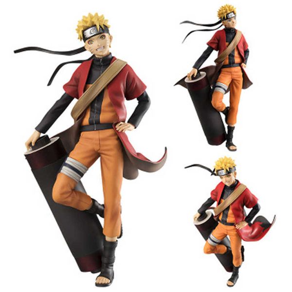 

huiya01 20cm pvc action figures uchiha sasuke anime shippuden figurine collectible uzumaki model toy gift for kids q0722