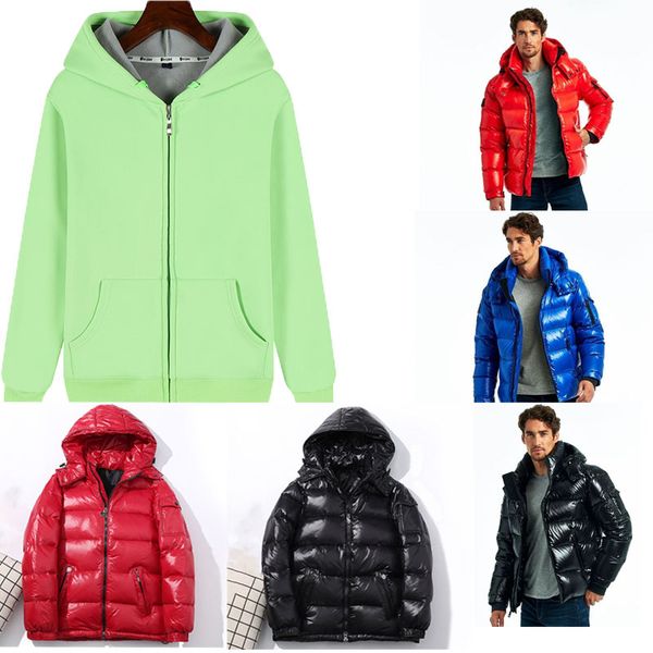 

mens jacket down coat parkas classic zipper black winter coats outdoor feather keep warm coats outerwear hooded cold protection windproof do