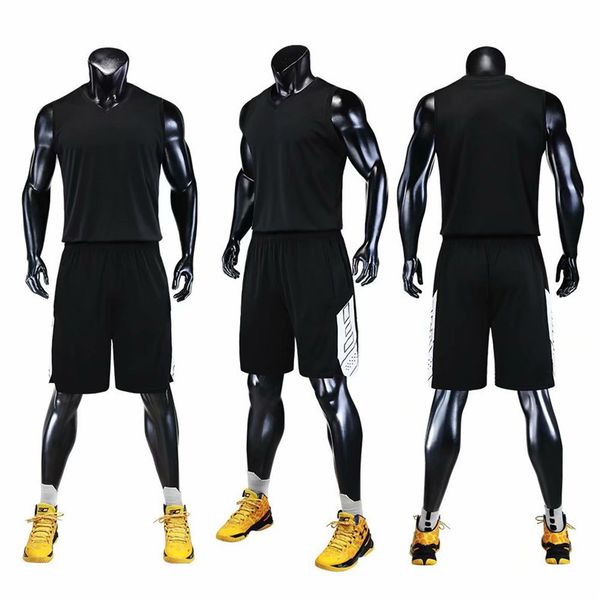 

ns005 basketball short sport wears athletic outdoor apparel college jersey, Black