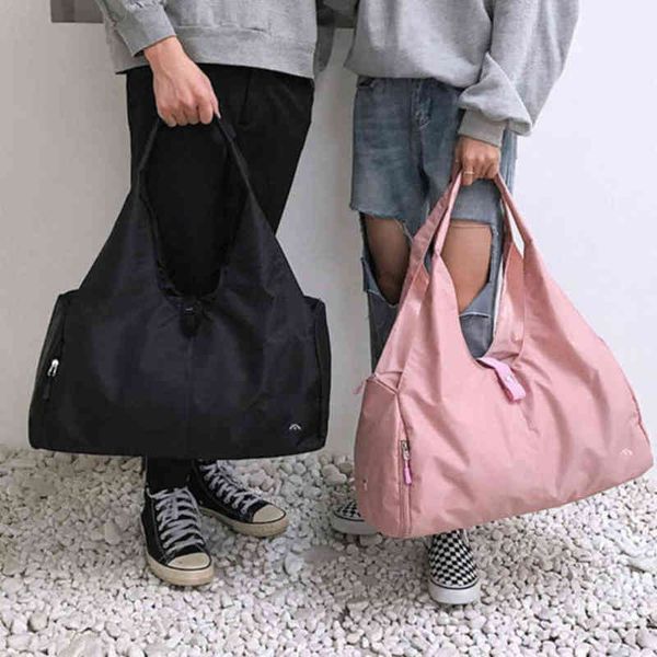 

lulu sacks bags outdoor fitness travel large capacity portable shoulder sports waterproof shoe dry and wet separation sack 5ftq