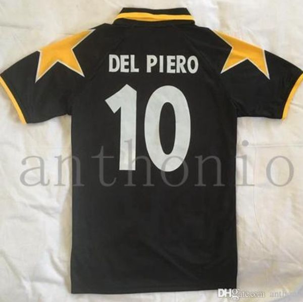 Retro camisas de futebol 1995 1996 1997 PILRO DEL PIERO VIALLI Ravanelli Conte Sousa Futbol Camisas Maglia Camiseta kits masculino Maillots de camisa de futebol