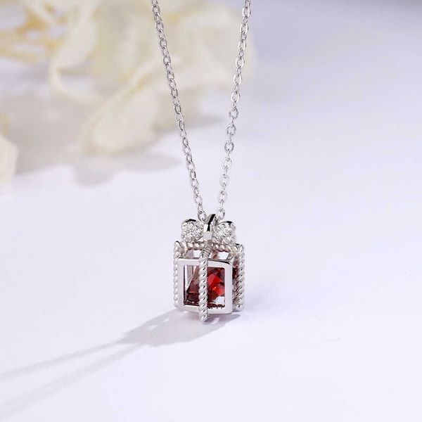 

women's box pendant necklace, 925 sterling silver, special price, new style