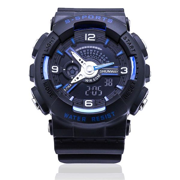 Orologi da polso Orologio sportivo da uomo Orologi digitali stile impermeabile per sveglia Chrono Orologio elettronico da uomo quadrato Orologio da polso 2022