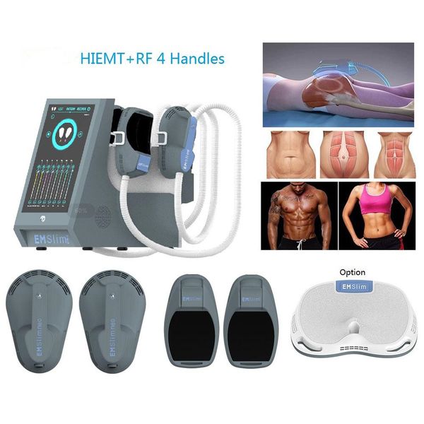 

high intensity focused electromagnetic hiemt slimming air cooling 4 handles ems rf neo muscle building stimulator buttock lifting machine
