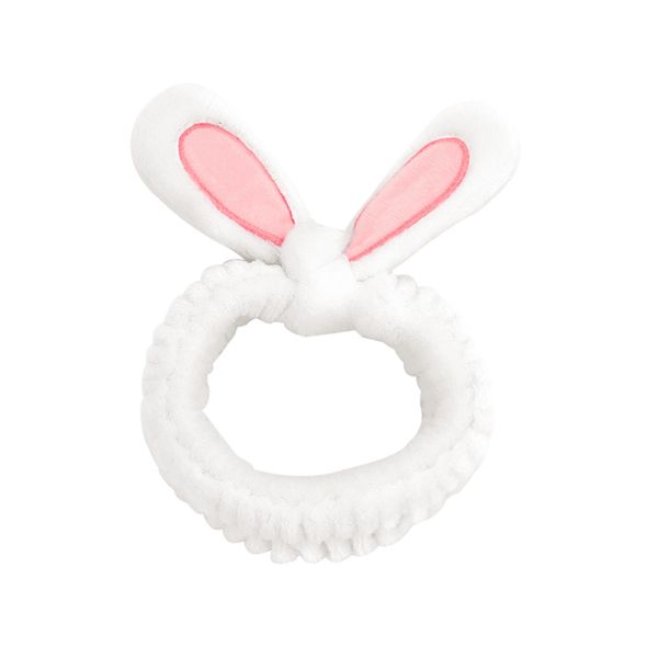 

white rabbit hairband headband short plush cute all-match 1pc, Black;brown