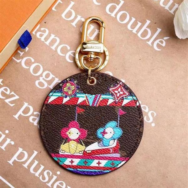 

famous brand womens key wallets fashion playground letter printing mens car keychain classic sunflower couple keychains men and wo226s, Red;blue