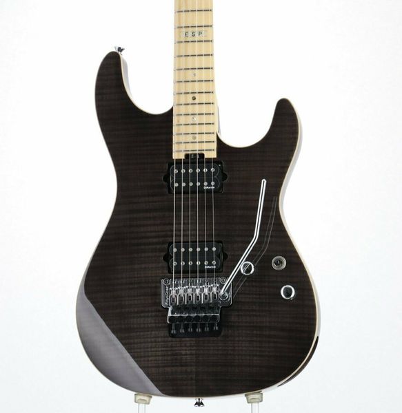 

e-ii st-2 fm maple see thru black electric guitar