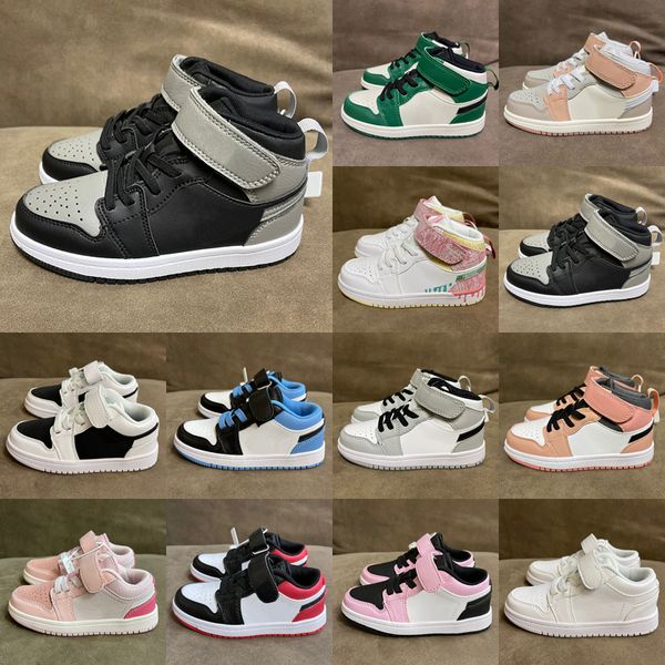

infants 1s 1 high low toddler kids basketball shoes magic buckle children pine green game royal scotts obsidian chicago bred sneakers multi-