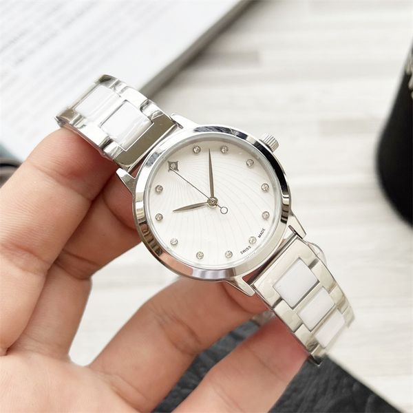 

fashion quartz women's watch classic 30mm luxury watches montre homme iced out watch designer, Slivery;golden