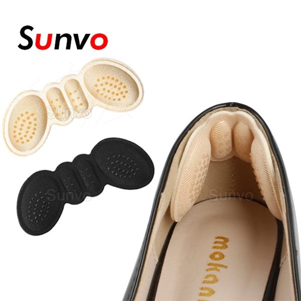 Solette da donna per scarpe Cuscinetti per tacco alto Regolare le dimensioni Cuscinetti adesivi per talloni Liner Grip Protector Sticker Sollievo dal dolore Inserto per la cura dei piedi 220713