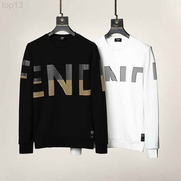 

men's hoodies & sweatshirts designer 2021 autumn and winter new clothes honeycomb stamping men's long sleeve sanitary printed pure, Black