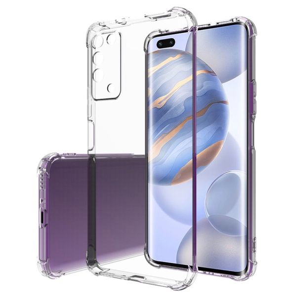 Weiche TPU Clear Bumper Case stoßfeste Telefonschutzhülle für Huawei Honor 30 Magic 4 Lite 5g 4g X7 X8 X9 X10 70 PRO Silikon Anti-Proof 1,5 mm Kristall transparent