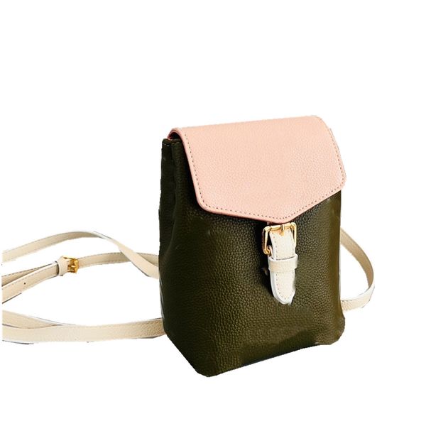 

2022designer backpack women's mini color block size 19.5 cm